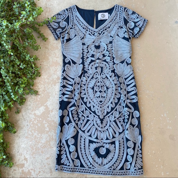 JS Collections Dresses & Skirts - JS Collections Soutache Lace Midi Dress